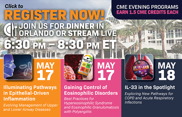 Register now for 3 expert-led CME programs at ATS 2026—join in Orlando or stream live