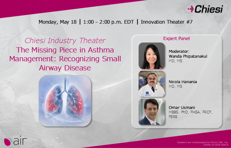 Join our expert panel as we discuss the importance of small airways in asthma management