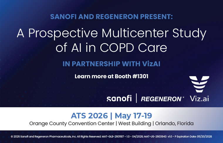 How can AI be used in COPD care? Visit Sanofi and Regeneron at Booth #1301 to find out